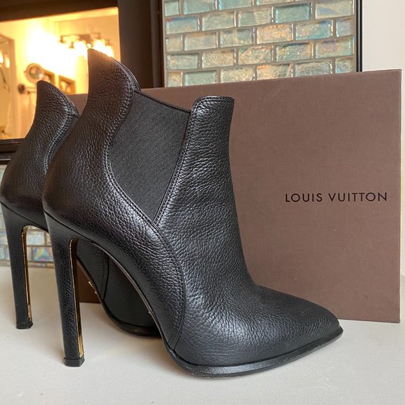 Louis Vuitton Monogram High Heel Boots